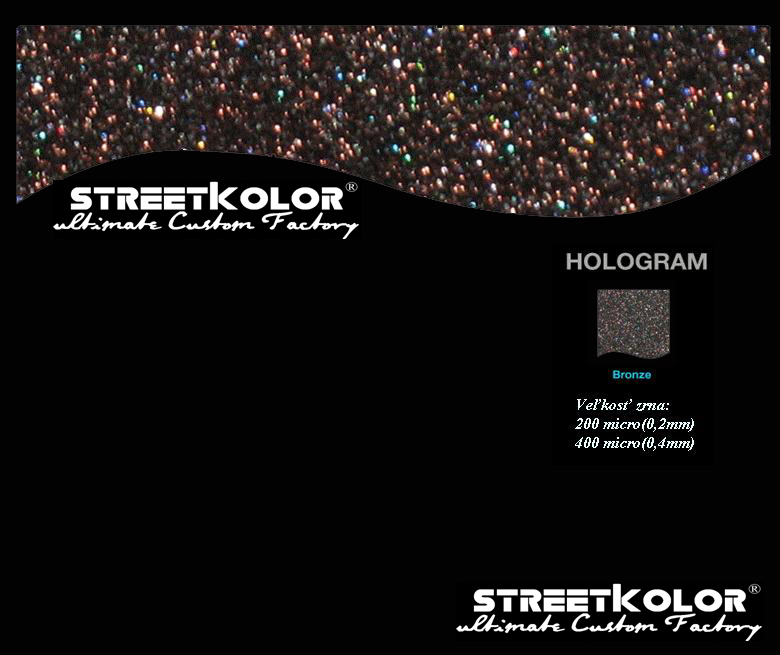 KolorPearl Brilliant farba riedidlová, Odtieň Hologram Bronzový,200micro