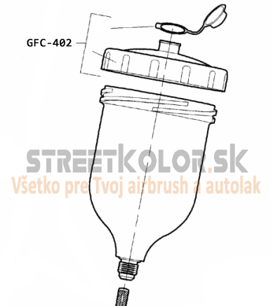 DeVilbiss GFC-402, Viečko nádržky GFC-501