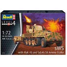 Revell sWS mit Flak-Aufbau als Sfl. mit 3,7cm Flak 43 Model Set tank 1:72, 252 dielov