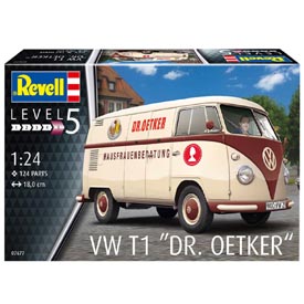 Revell VW T1 "Dr. Oetker" Bus Model kit Auto 1:24, 124 dielov