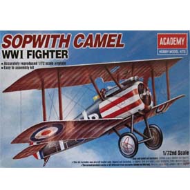 Academy WW1 SOPWITH CAMEL Model Set lietadla 1:72, 26 dielov