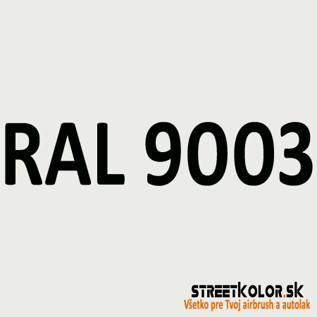 RAL 9003 farba nariedená, lakovateľná, 1 liter