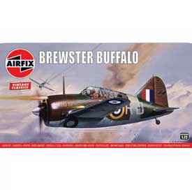 Airfix Brewster Buffalo Model Set lietadlo 1:72, 42 dielov