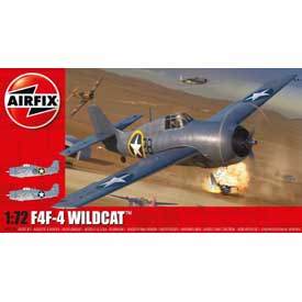 Airfix Grumman F4F-4 Wildcat Model Set lietadlo 1:72, 58 dielov