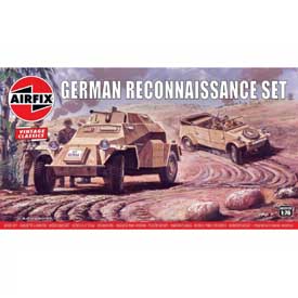 Airfix German Reconnaisance Set Model Set obrneného vozidla 1:76, 57 dielov