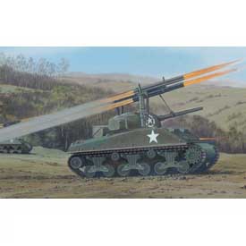 Airfix Sherman Calliope Model Set tanku s raketometom 1:76, 74 dielov