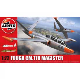 Airfix Fouga CM.170 Magister Model Set lietadlo 1:72, 56 dielov