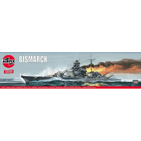 Airfix Bismarck Model Set lode 1:600, 170 dielov