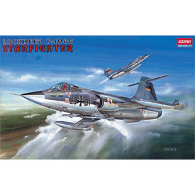 Academy Lockheed F-104G Starfighter Model Set lietadla 1:72, 41 dielov