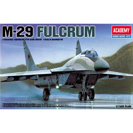 Academy M-29 FULCRUM Model Set lietadla 1:144, 45 dielov