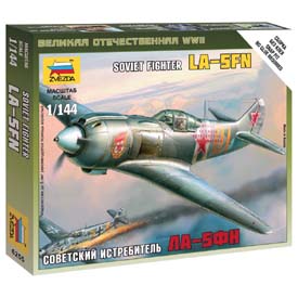 Zvezda Wargames (WWII) Lavočkin La-5 Model Set lietadla 1:144, 13 dielov