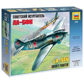 Zvezda Wargames (WWII) Lavotchkin LA-5 FN Soviet Fighter Model Set lietadla 1:72, 42 dielov