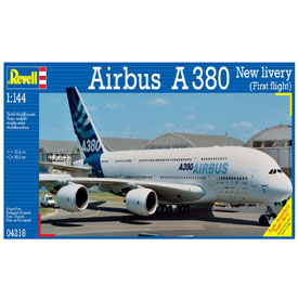 Revell Airbus A380 "NEW LIVERY" Model Set lietadlo 1:144, 163 dielov