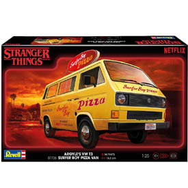 Revell VW T3 Bus "STRANGER THINGS" Model kit Auto 1:25, 84 dielov